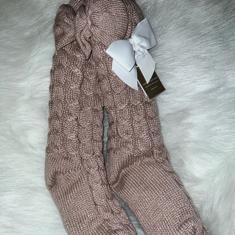 Laila Bow Fleece Lined Sock - Picture 2 of 7